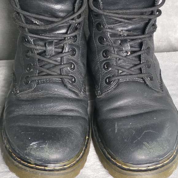 Dr Martens Awley Boots Men\'s US Size 10 Black Leather 8 Eyelet Combat main image 6